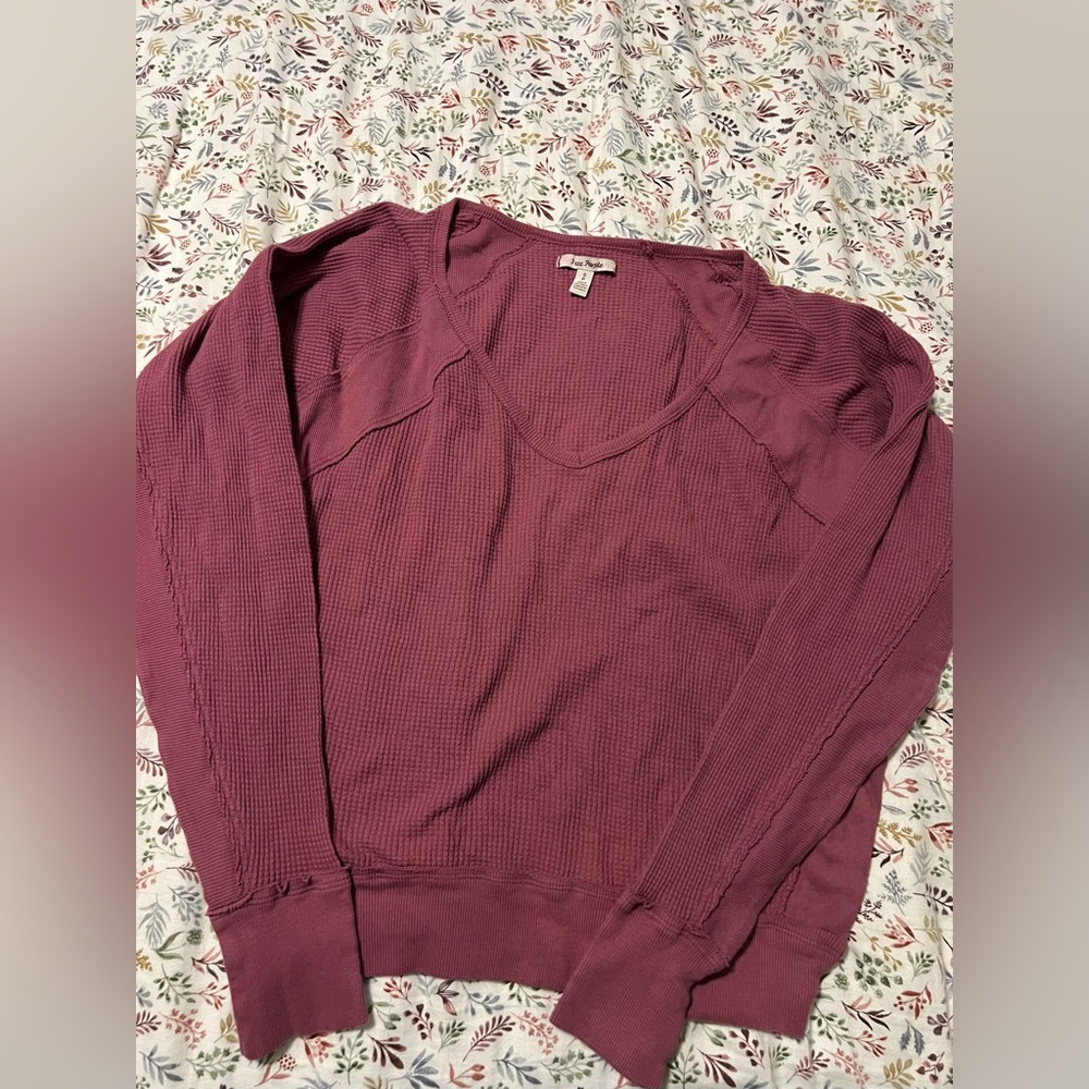 Free People Santa Clara Thermal in Mulberry